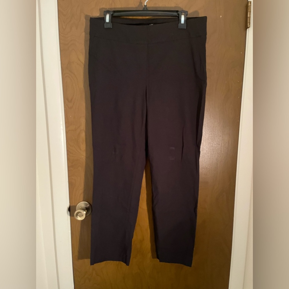 Hilary Radley Black Straight Leg Pants